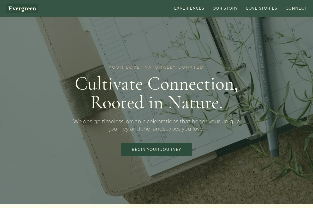 Evergreen Wedding Planner